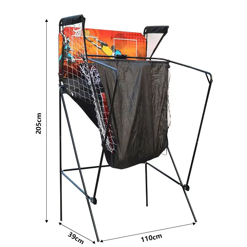 عالية التكلفة الأداء 19mm أنابيب الصلب شبكة بوليستر آلة اطلاق النار عملة كرة السلة قابلة للطي