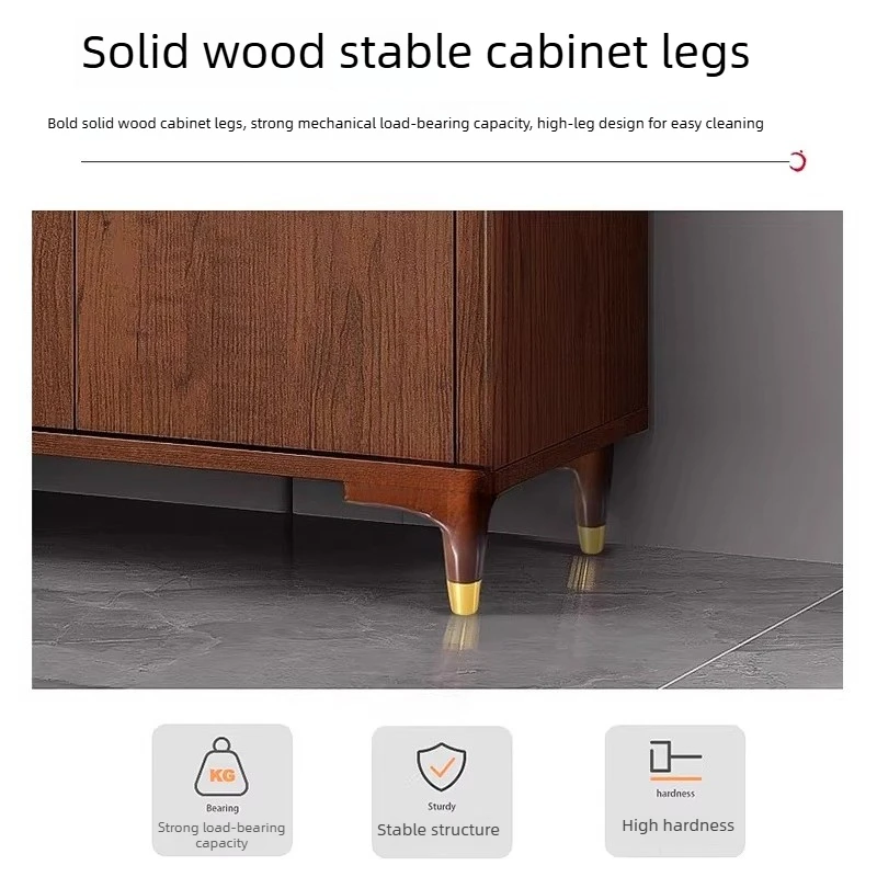 4pcs Light luxury Solid wood sofa  TV cabinet wardrobe support legs furniture support legs coffee table cabinet bed legs