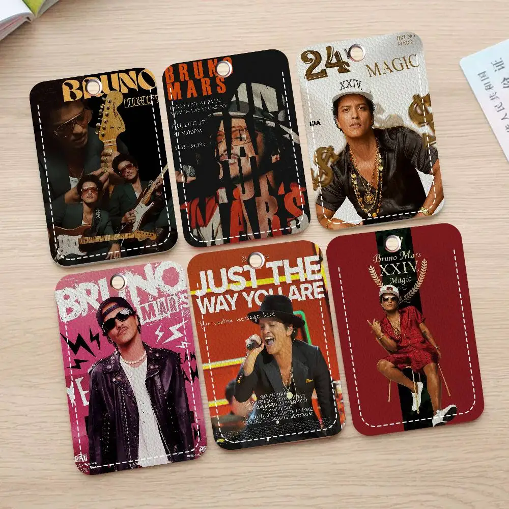 Singer B-Bruno M-Mars Personalised Holder Suitable For Bank Card,Subway, Bus Card Wallet Card Case Badge Holder Keychain