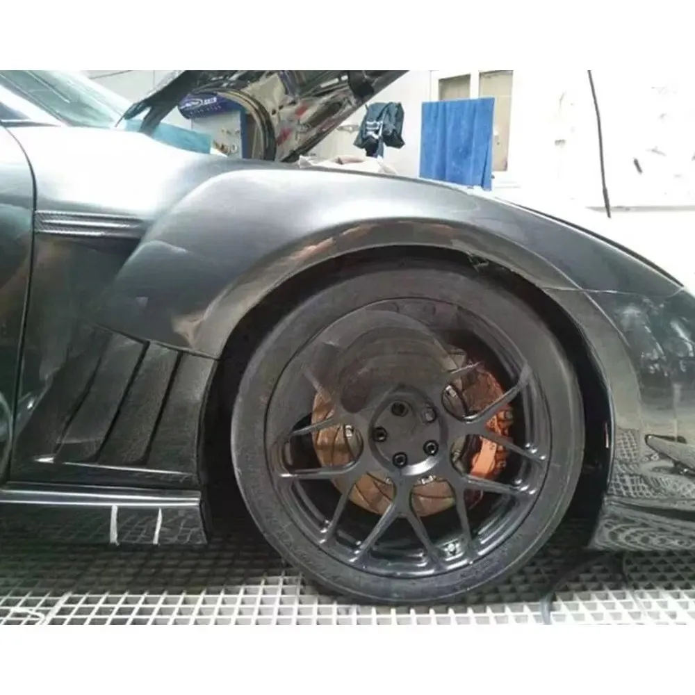 2008-2011 GTR to VaRS Style Partial Carbon Fiber Wide Fender Set for R35 GTR 2008-2011