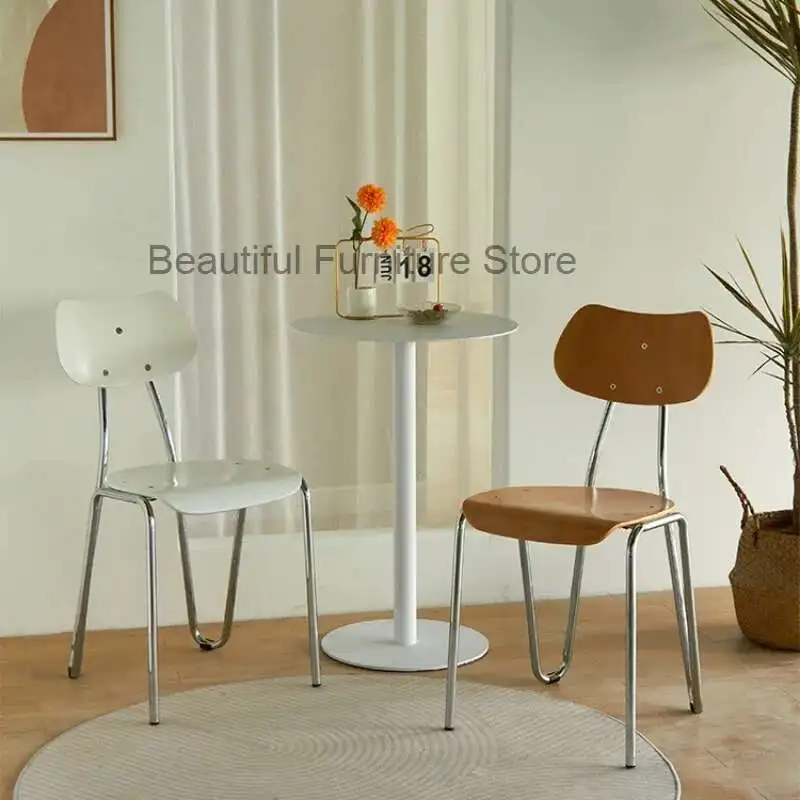

Outdoor Coffee Dining Chair Simple Retro Metal Balcony Accent Chair Kitchen Beach Sandalye Cadeiras Sillas Furniture HD50CY