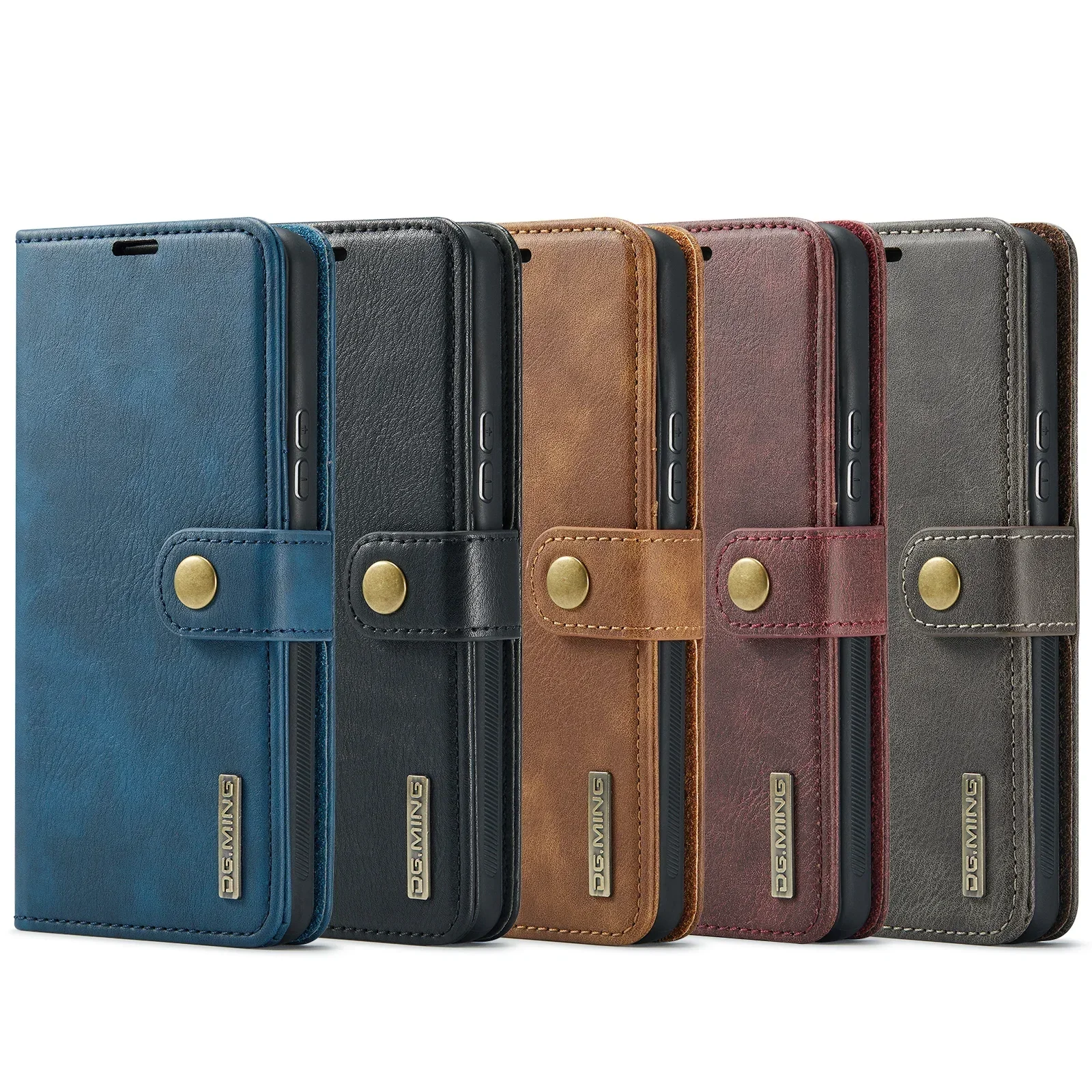 Detachable Magnetic Leather Cover for Samsung Galaxy S20 S21 S23 S24 FE S25 S22 Plus Note 20 Ultra A55 Wallet Card Holder Case image 6