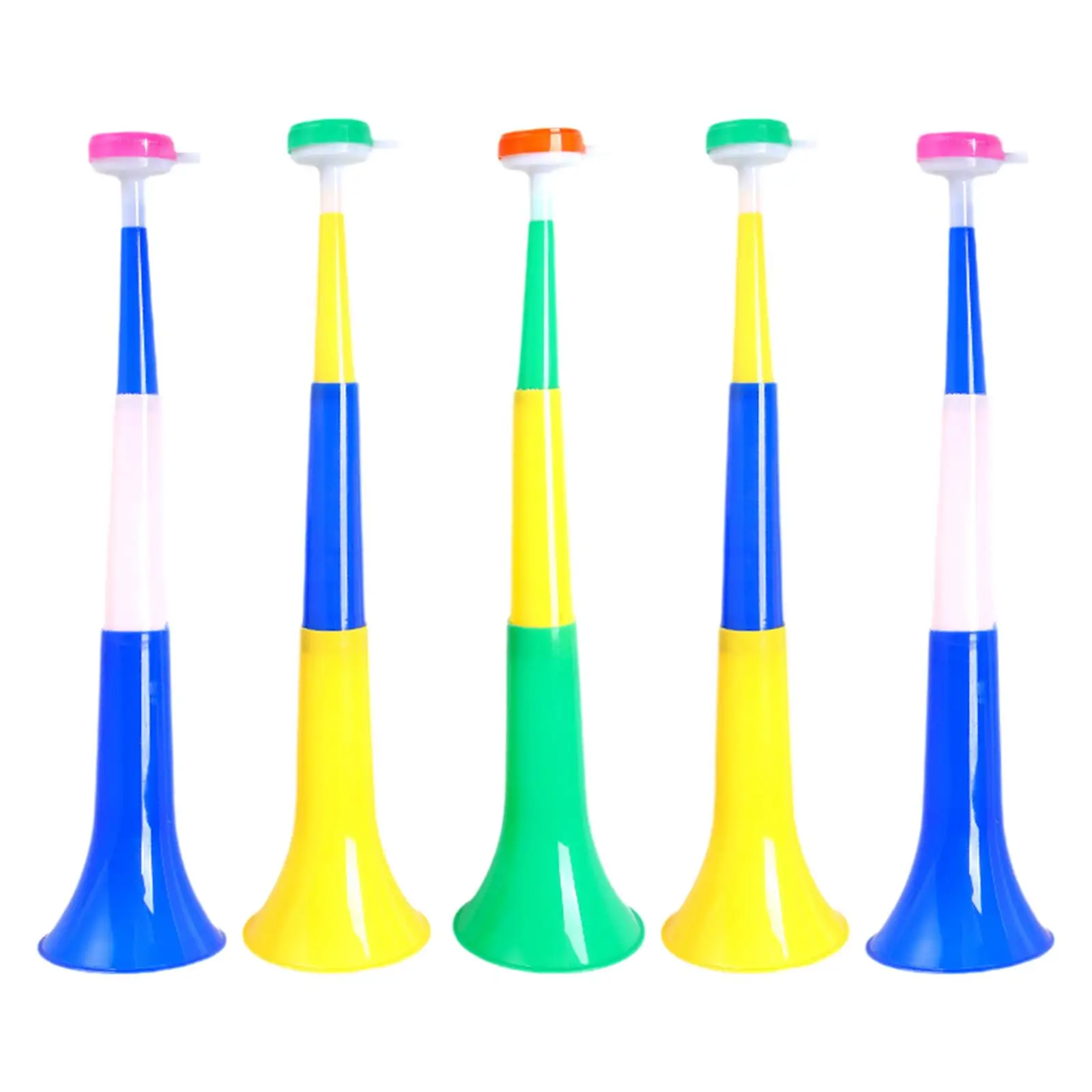 Football Celebration Trumpet Toy Loud Megaphone Multicolor Plastic Noise Maker for Sports Party and Events
