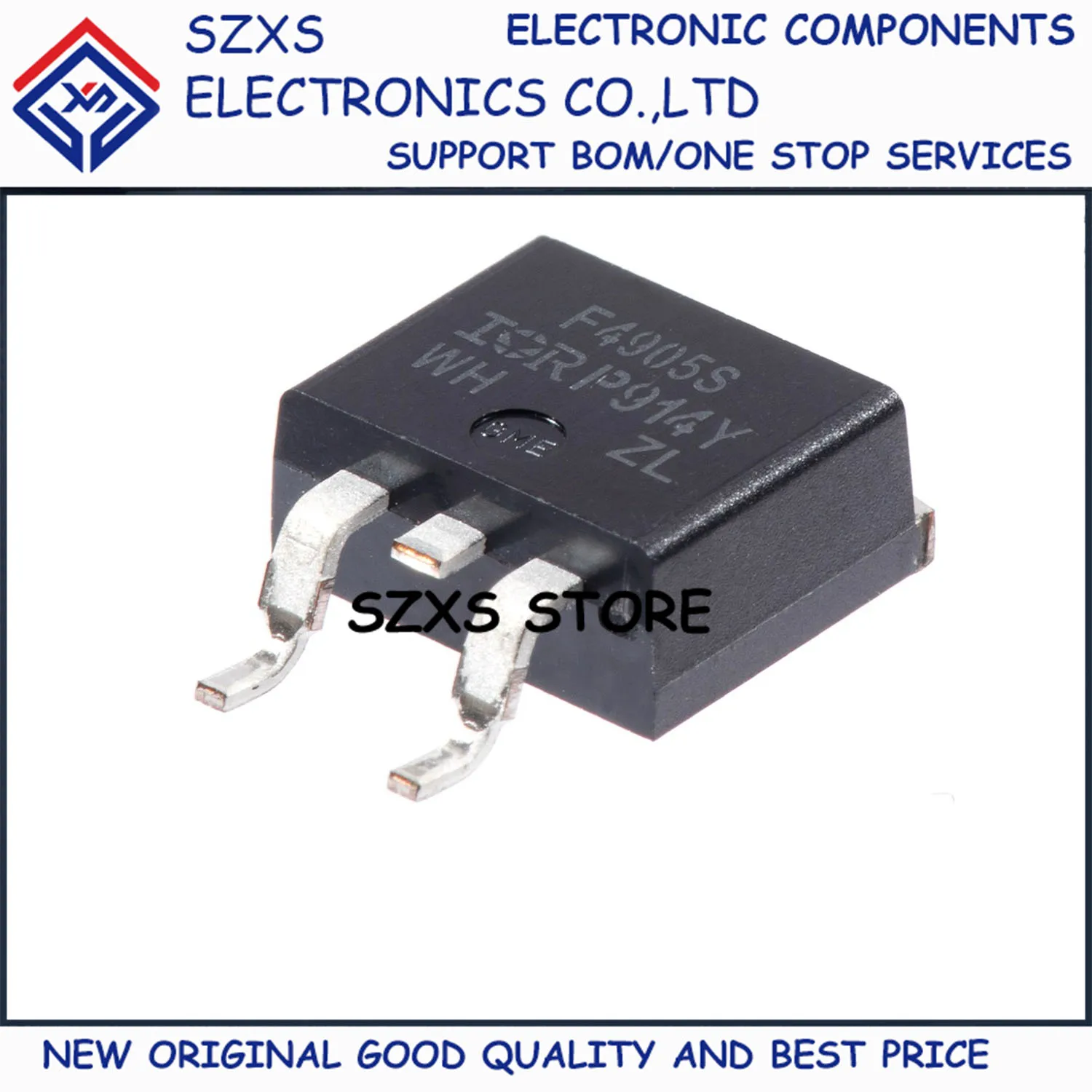 New Original 10Pcs IRF4905S IRF4905STRLPBF TO-263 -55V -42A MOSFET Field-Effect Transistor In Stock Good Quality