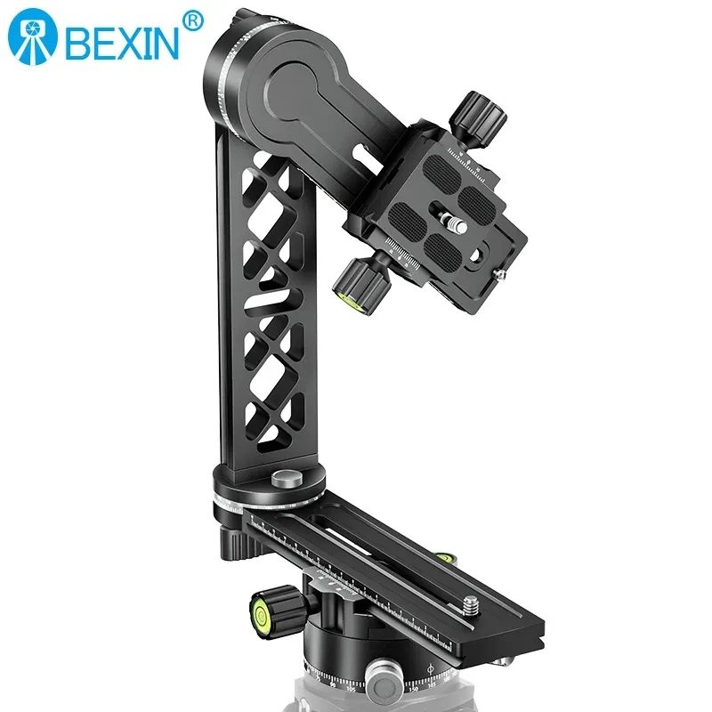 BEXIN GH-720A Professional 720 Degree Panoramic Pan Tilt for Digital SLR Camera Tripod Telephoto Photography Support Accessory