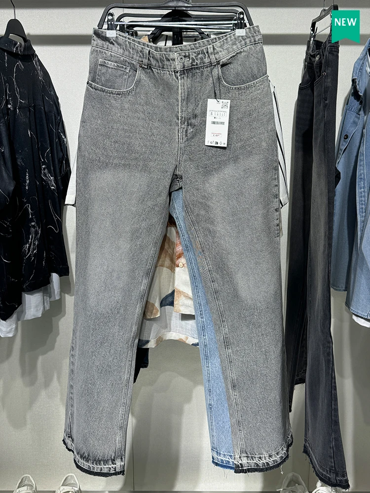 

Slim Fit American Waed Cotton Comfortable Jeans Bell Bot Spring Autumn New Sle Menswear Faionable Wear Resistant