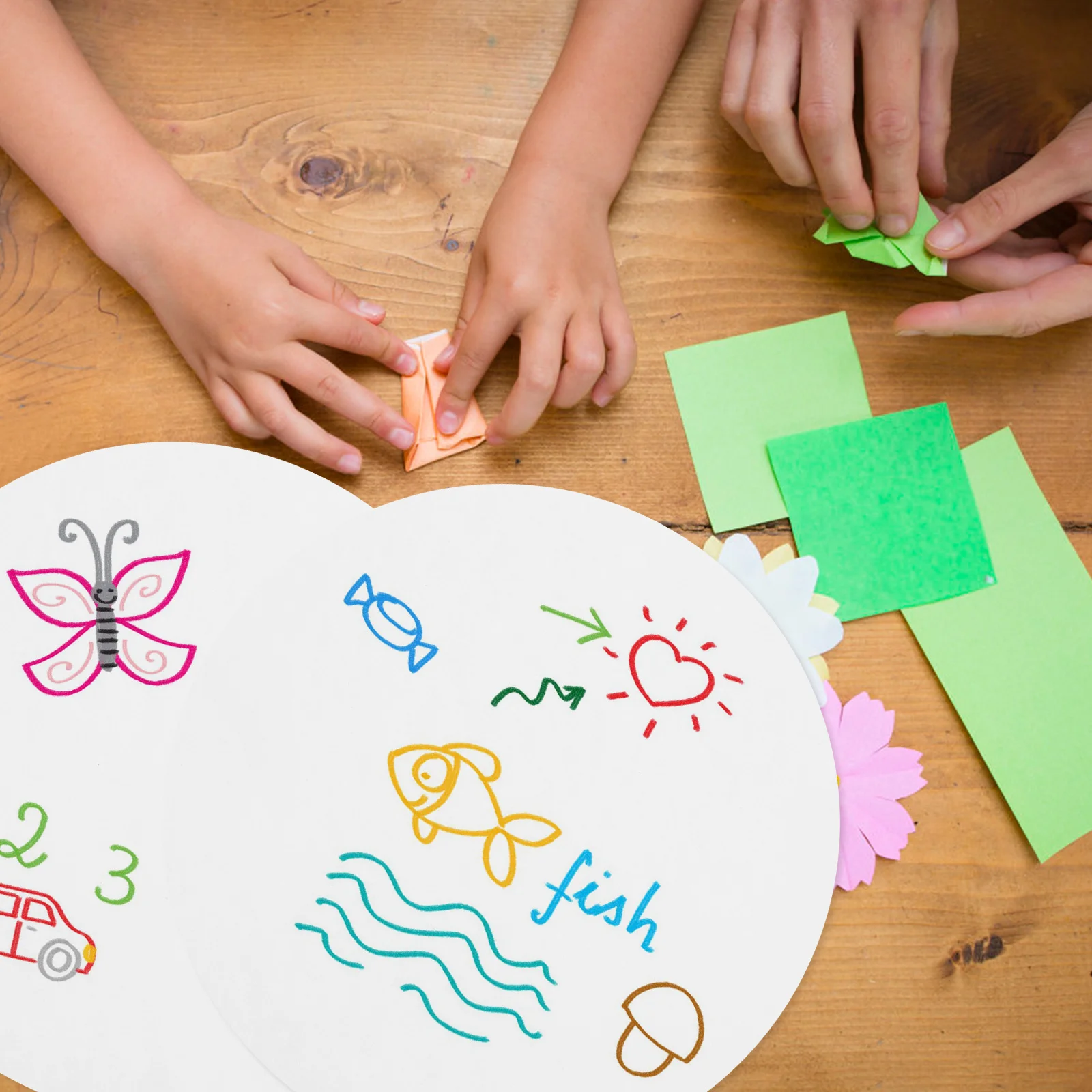 ورقة من الورق المقوى الفارغة لمشاريع الحرف اليدوية DIY، بطاقة الرسم، صنع لوازم فنية يدوية للأطفال، أنشطة الفصول الدراسية العائلية #6