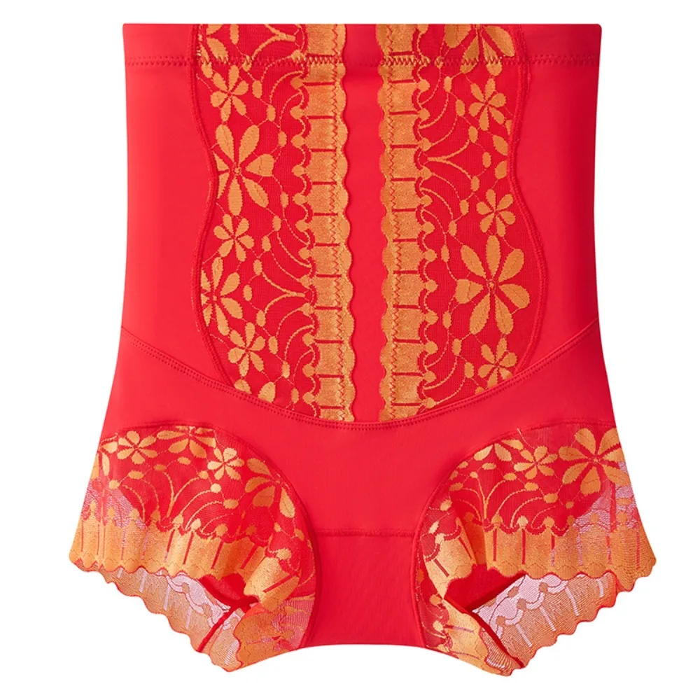 

Lace Flower Tummy Control Underwear High Waist Shapers Butt Lifting Panties Belly Contracting Seamless Slimming Underpants Women