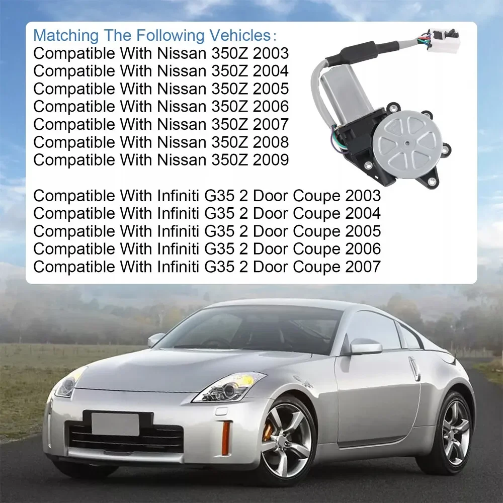 Neuer Fensterhebermotor für Infiniti G35 Q45 FX35 FX45 2003-2008, Fensterhebermotor für Nissan 350Z 2003-2009 80730-CD00A – Detail 6