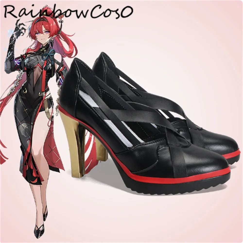 Yinlin Yin lin Wuthering Waves Cosplay Shoes Boots Game Anime Party Halloween RainbowCos0 W4795