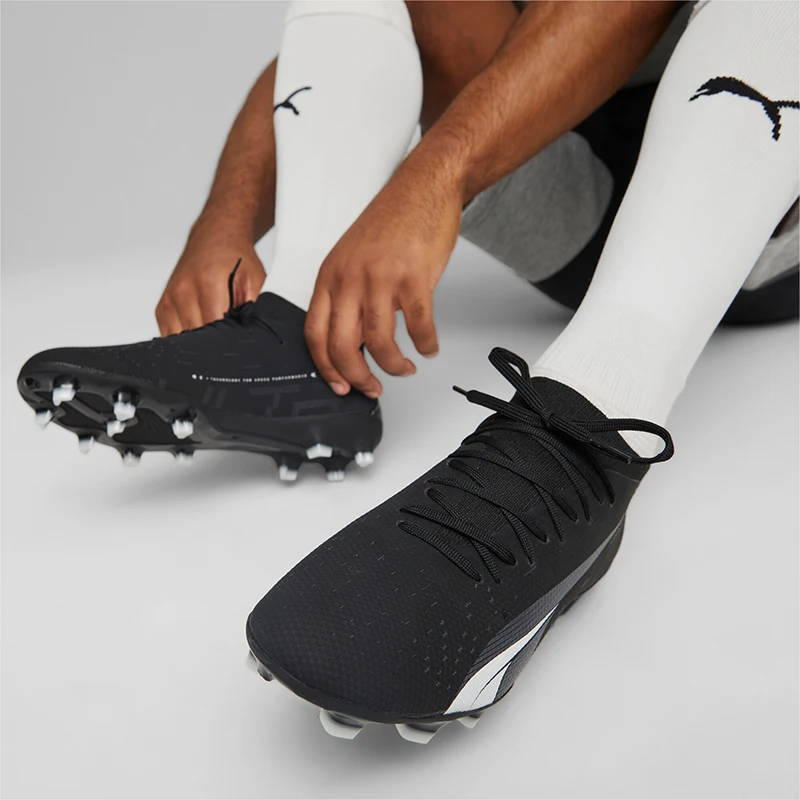 Puma genuine sports men's FG rubber long nail artificial turf breathable and non slip football shoes 107217-02