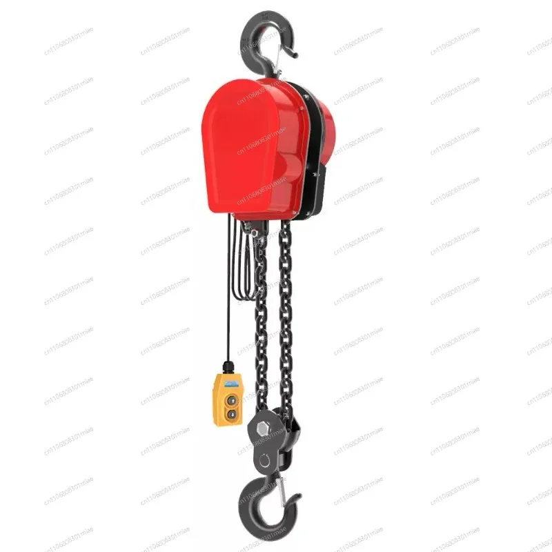 220V Electric Chain Hoist 1/2/5 Ton, Mini Electric Lifting Crane for Garage and Workshop Household Use