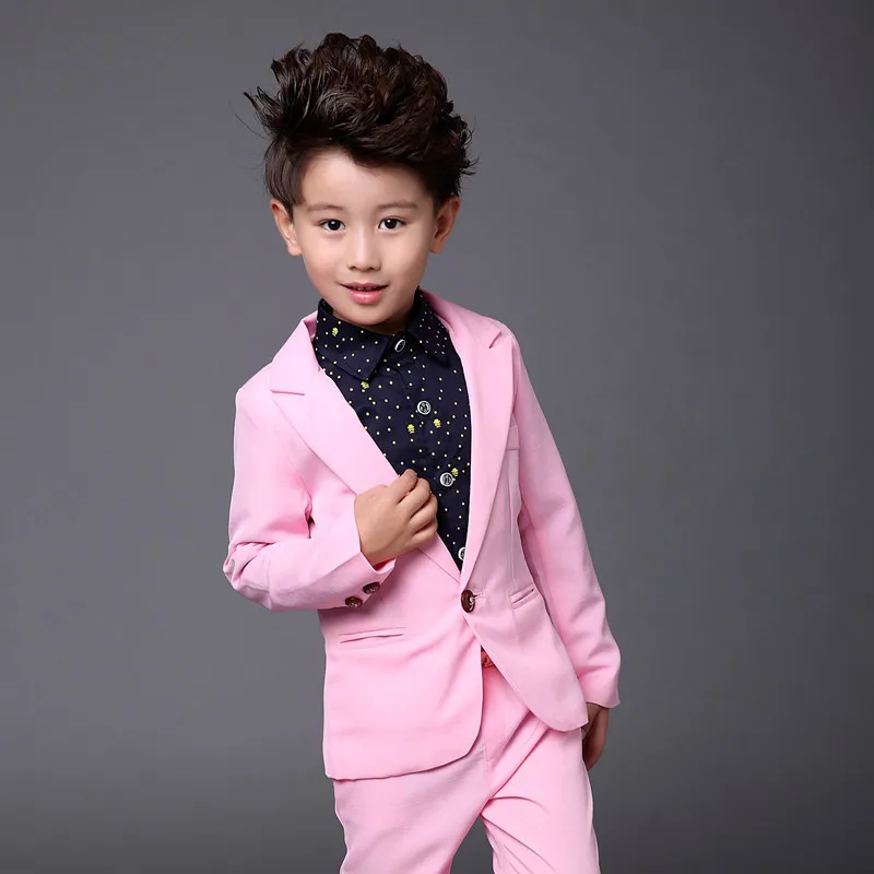 Wedding Suit For Boys Children Jacket Pants 2PCS Performance Formal Suit Kids School Graduation Suit Girl Piano Ceremony Costume