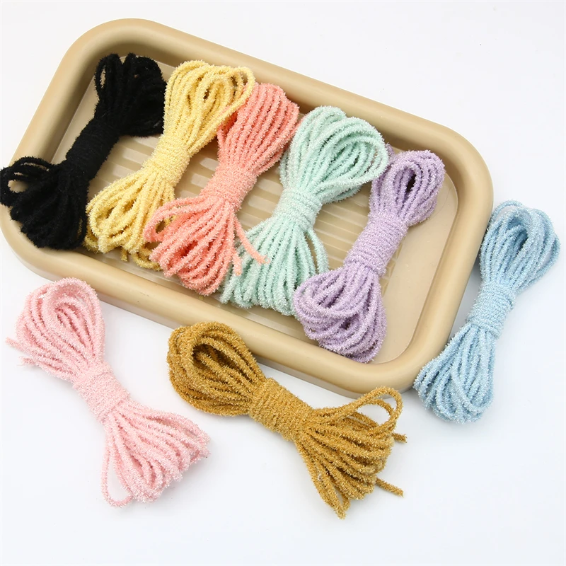 5Meters 3mm 8 Colors Elastic Thread String Cord Strap for Hair Tie Making DIY Handmade Jewelry Findings Accessories