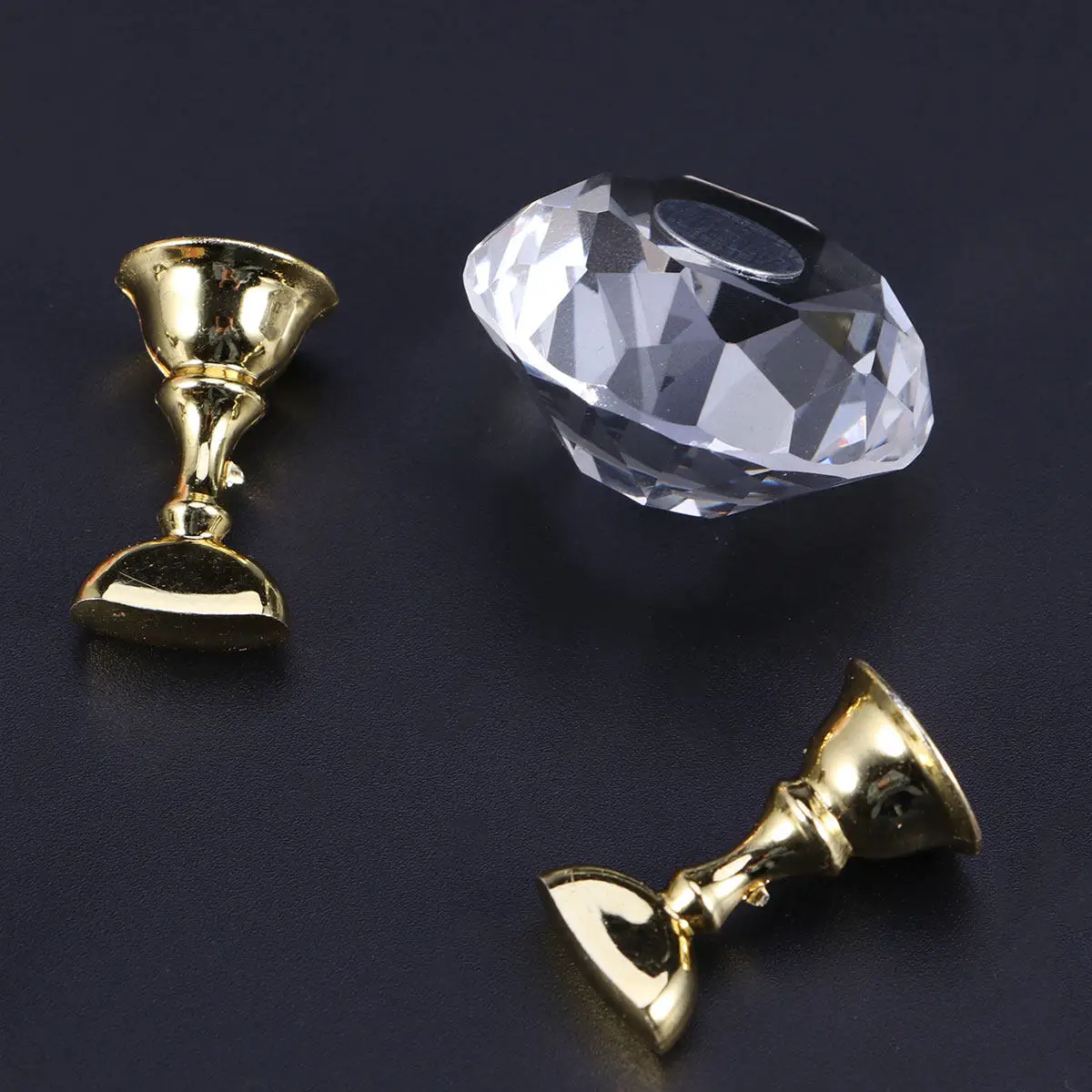 Crystal Alloy Nail Tips Display Stand Magnetic Base Transparent Nail Art Shelf Manicure Practice Tool Salon DIY Decoration
