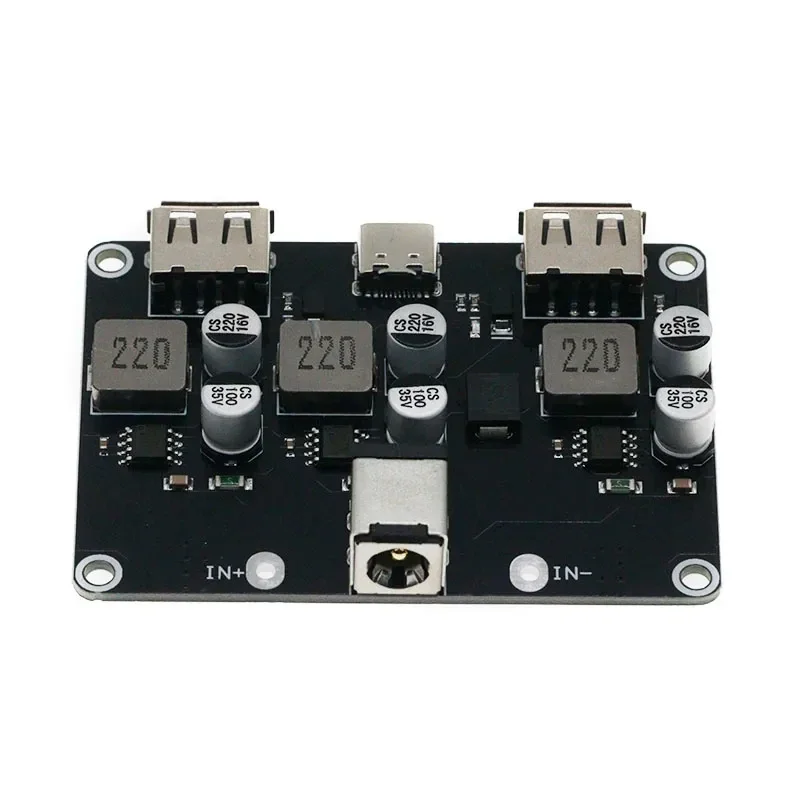 وحدة شحن سريع ثلاثية الاتجاهات 12 فولت 24 فولت إلى QC3.0 شحن سريع TYPE-C USB لوحة الهاتف المحمول شحن سريع تخفيض الجهد #2