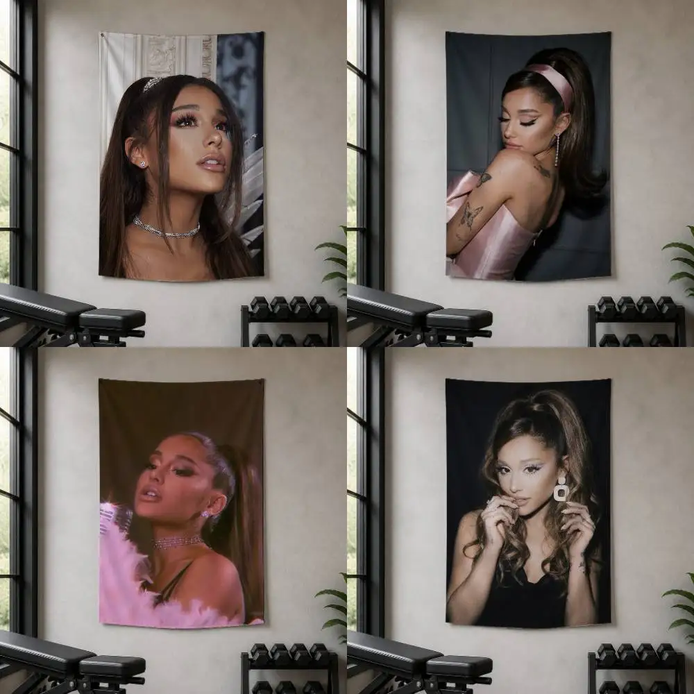 singer Ariana Grande Decorative Art Flag Banner for Picnic Camping Party and Home Decor