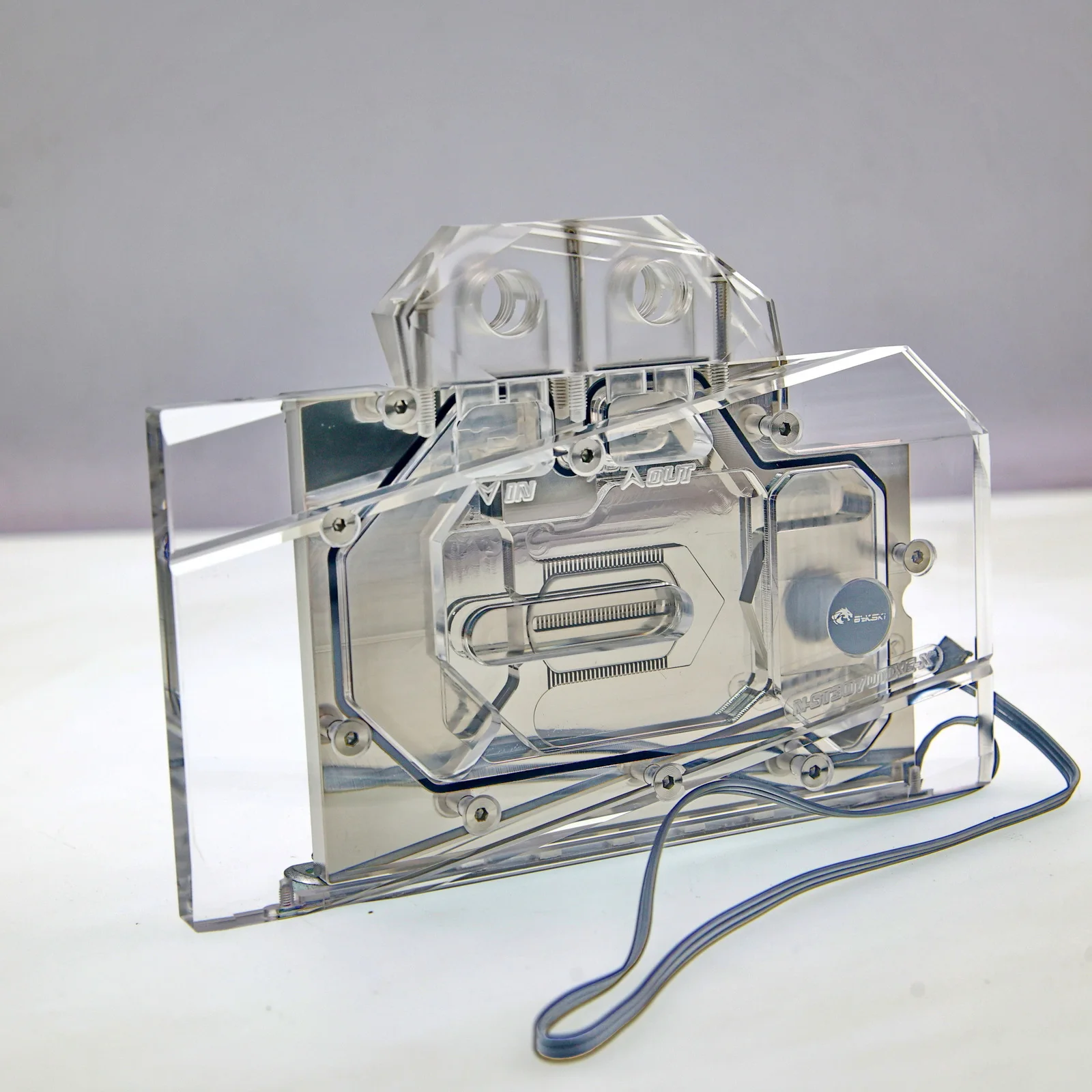 Bykski Full Cover GPU Water Cooling RGB Block with Backplate for ZOTAC RTX3070TI-8G6X X-GAMING OC N-ST3070TIXG-X