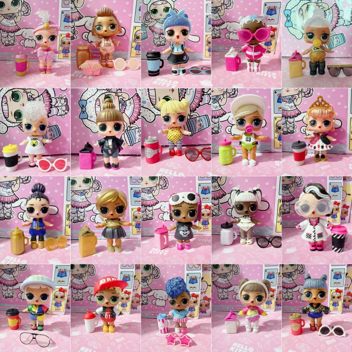 10 unids/set muñeca LOL Original 8cm hermanas grandes niñas DIY juguetes regalos