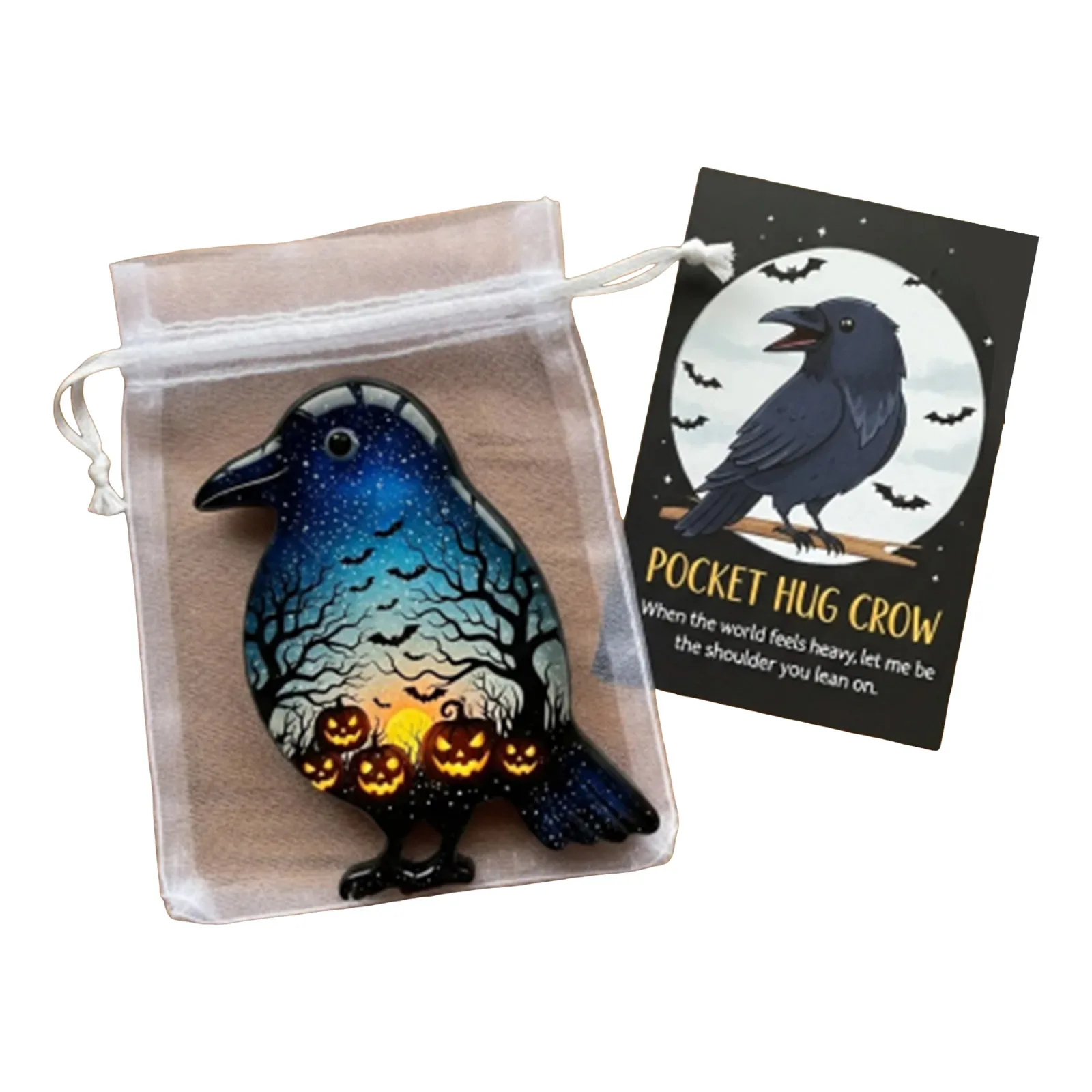 الأطفال الضميمة هالوين بطاقات الجيب 2D الاكريليك جيب عناق بطاقات مع شنطة هدايا الخفافيش غريم تصميم تحفيزية للأصدقاء #3
