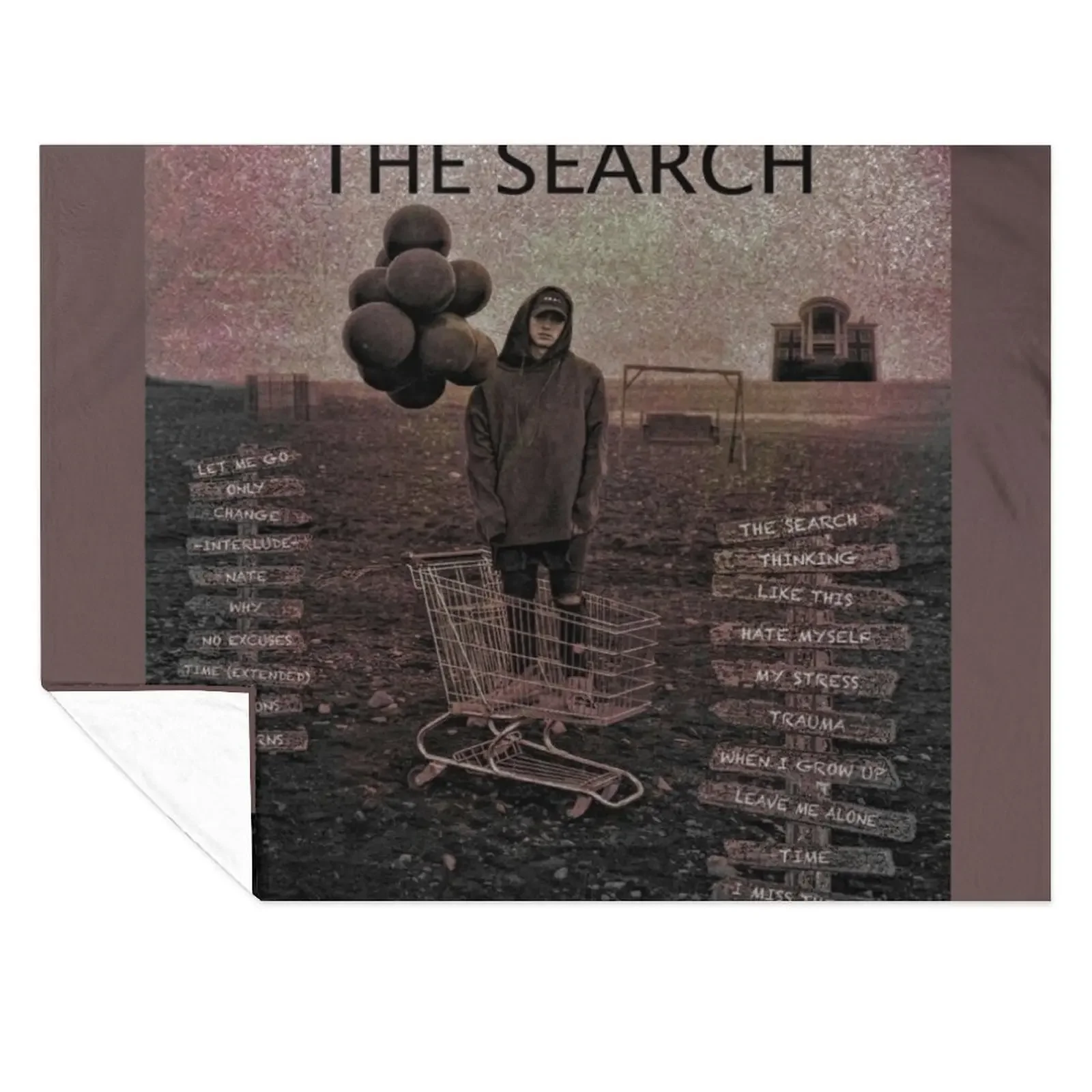 

NF - The Search Throw Blanket Flannels Sofa Throw Personalized Gift Vintage Blankets