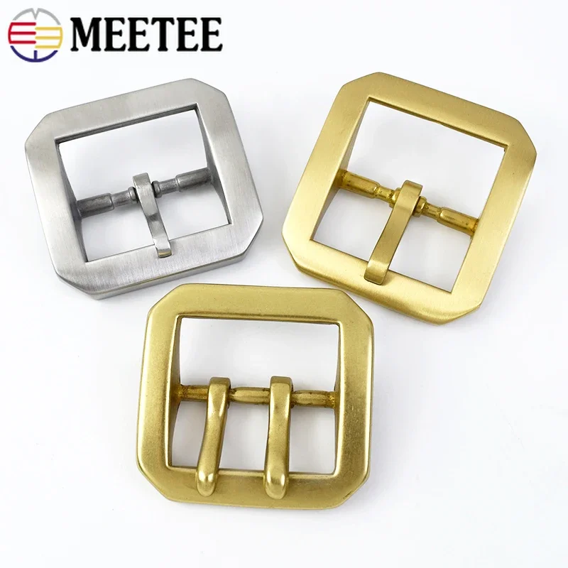 1Pc 40mm Massivem Messing Pin Schnalle Für Gürtel Männer Edelstahl Gürtel Schnallen DIY Leder Handwerk Zubehör für Männer der 38-39mm Gürtel