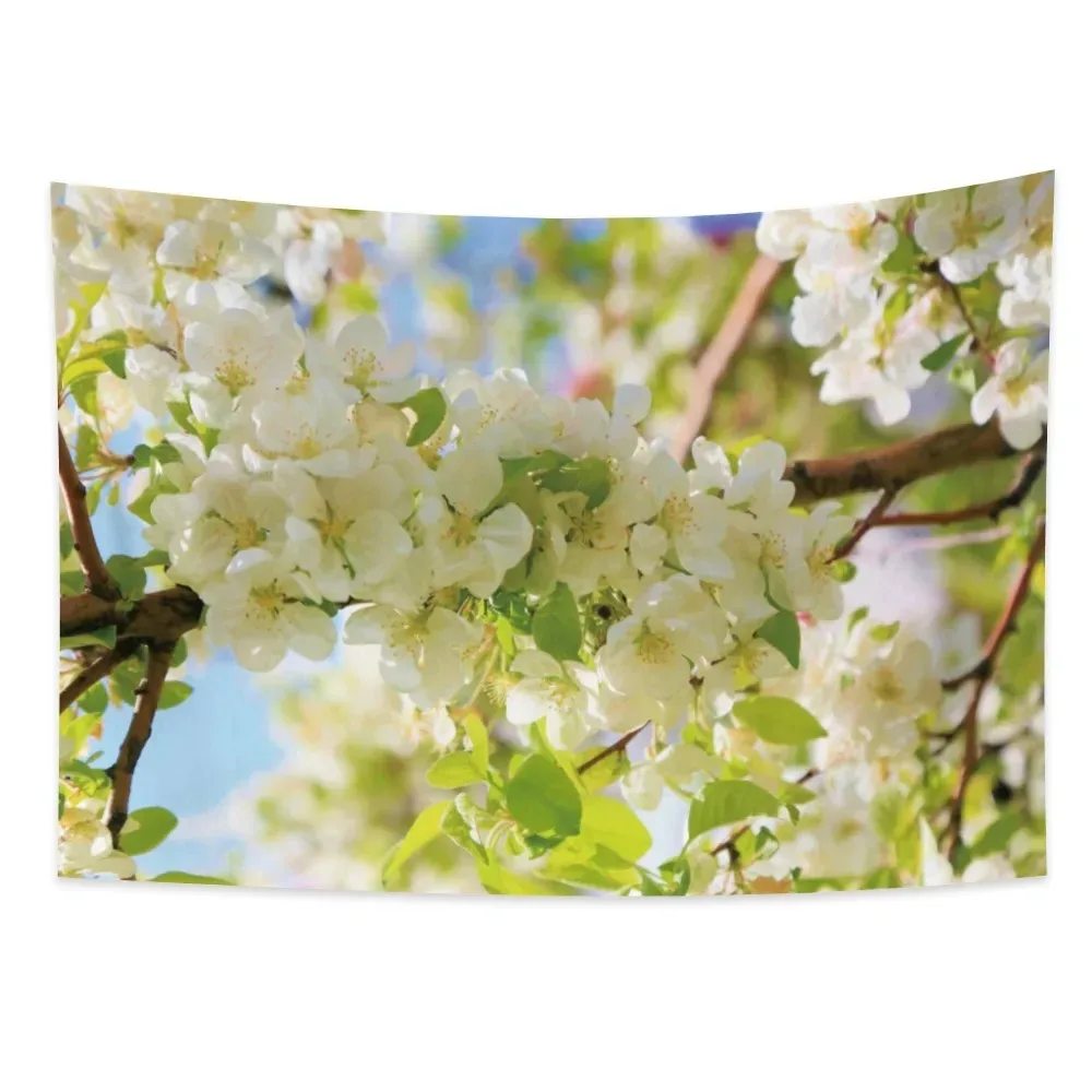 Spring Trees Flowers Wall Decor Tapestry Home Living Room Tapestry