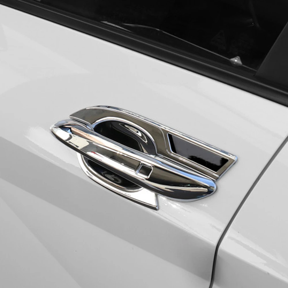 

Glossy Black Chrome Silver Car Styling Exterior Door Handles Door Handle Cover For Hyundai Elantra CN7 N Line 2020 2021 2022