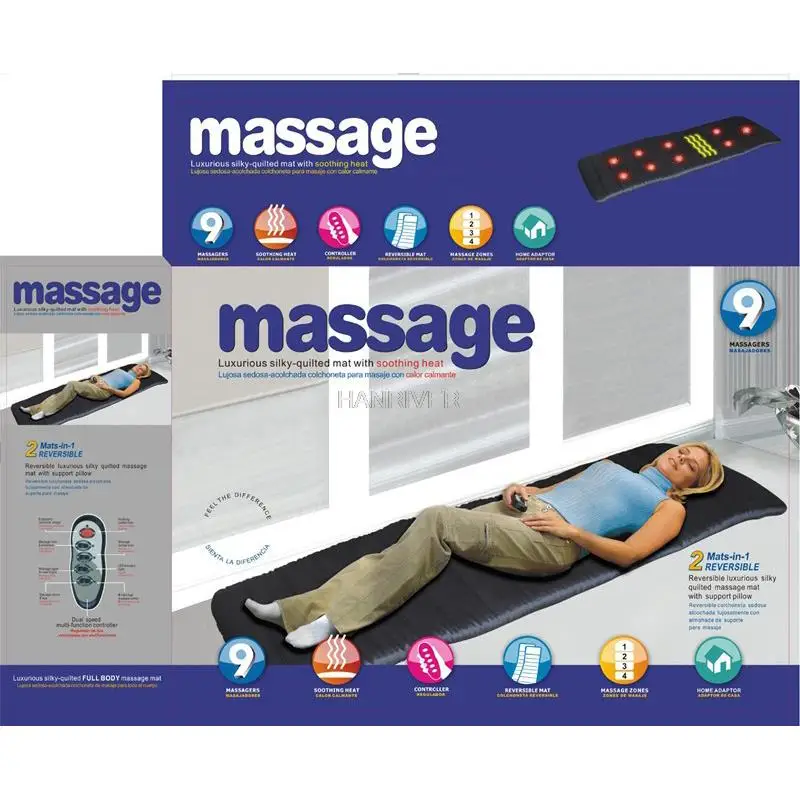 

Full-body multi-functional 9 motor health massage device with heat and vibration, massage bed