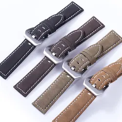 Universal Watch Strap Genuine 20mm 22mm Watch Band Accessories High Quality Leather Watch Strap For Mechanical Quartz Watchbands