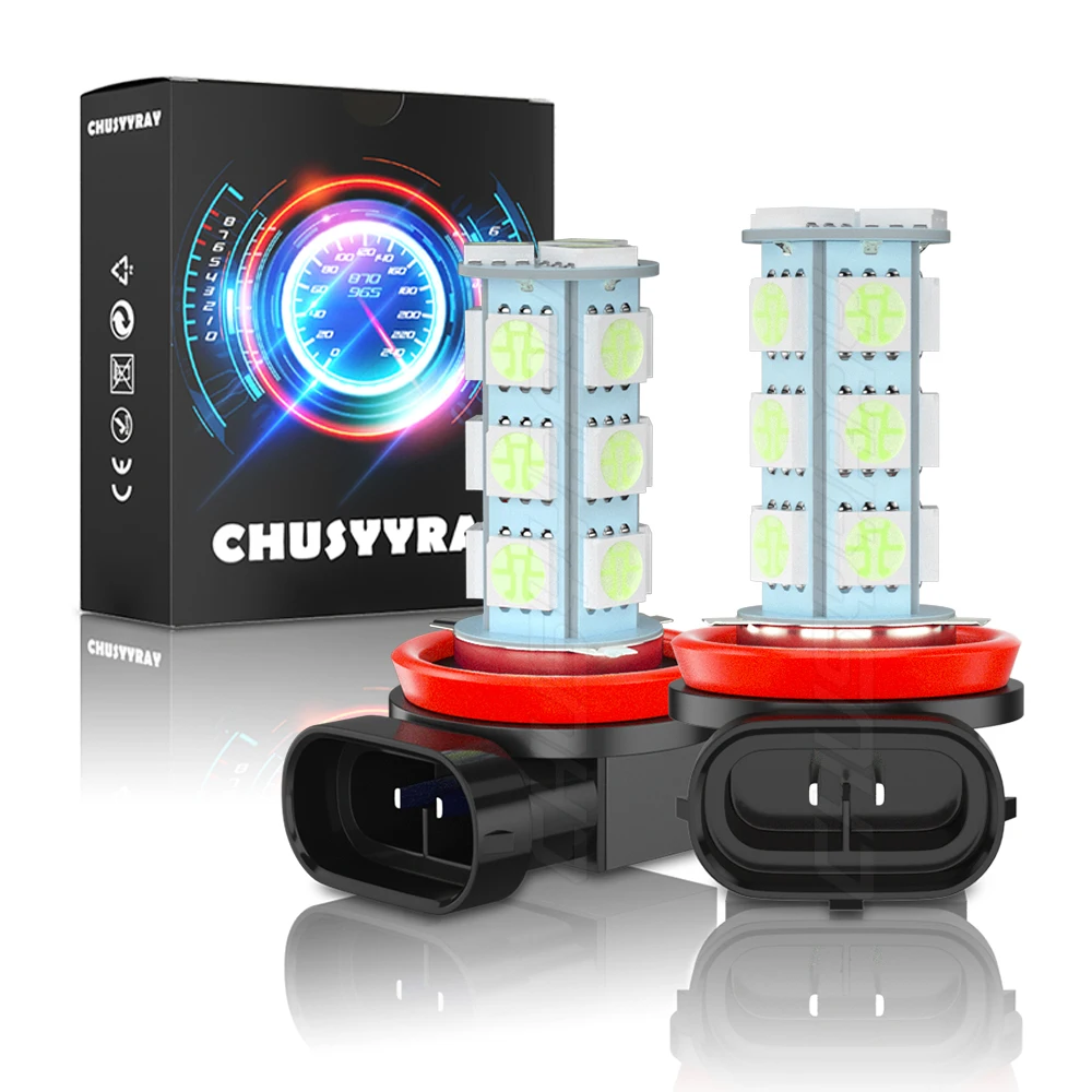 

XWQHJW 2PCS H11 Car lights Super Bright LED Headlights High Low Beam Fog Light Bulb Ice Blue 8000K Car accsesories