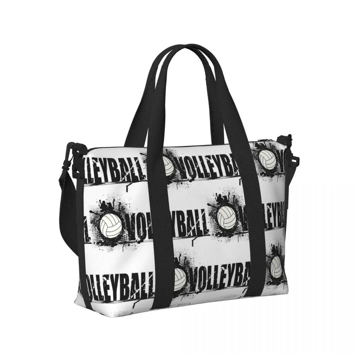 

Rainbow Volleyball Beach Travel Bag Large Capacity Tote Bags for Gym Sport Women Shopping Duffle Shoulder Bag