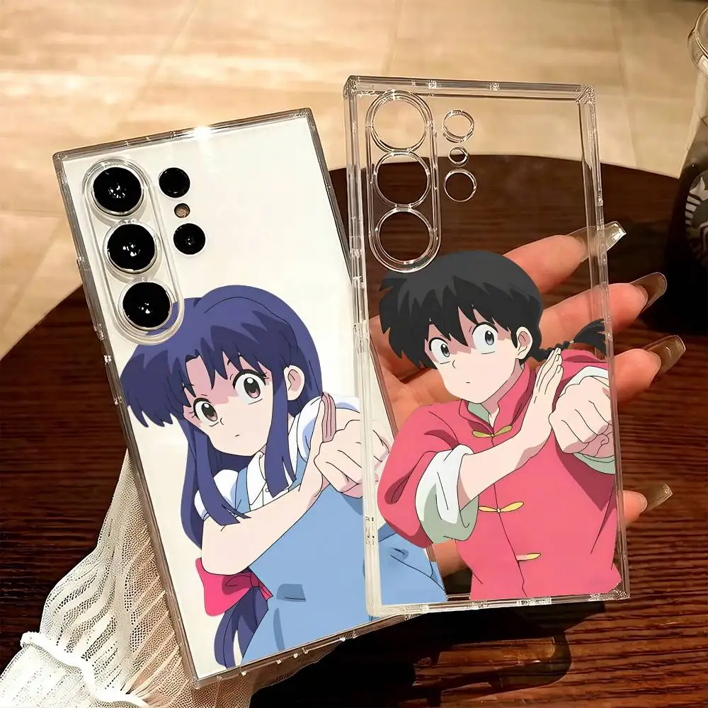

A-Akane Tendo R-RanmaS For CoupleS Anime Phone Case For Samsung S25,S24,S21,S22,S23,S20,Ultra,Plus,lite,fe,5G Transparent Cover