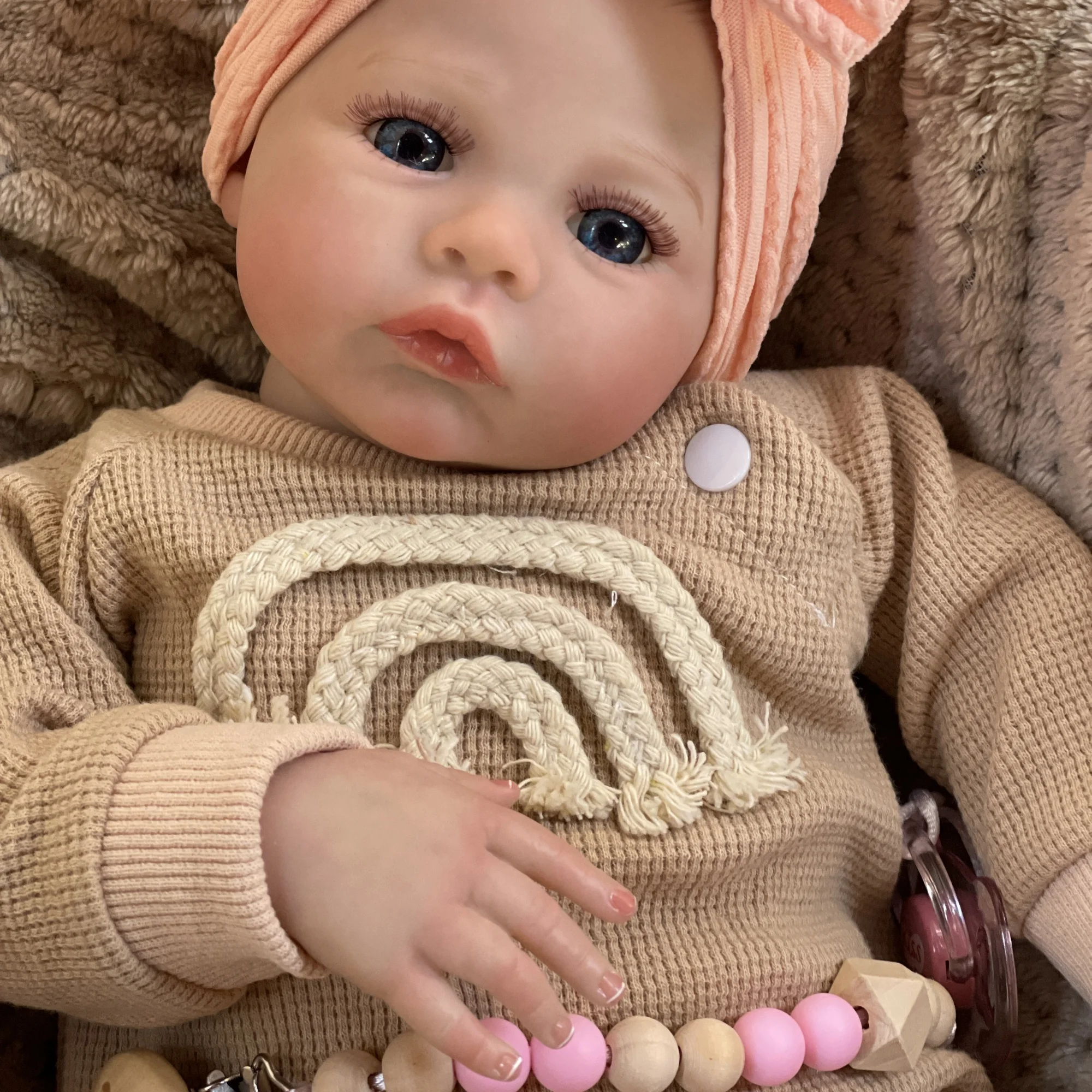 Bambola Reborn da 18 pollici fatta a mano con corpo morbido Prato Bebe dipinta bambola per neonato giocattolo regalo per bambini Muñecas Reborn