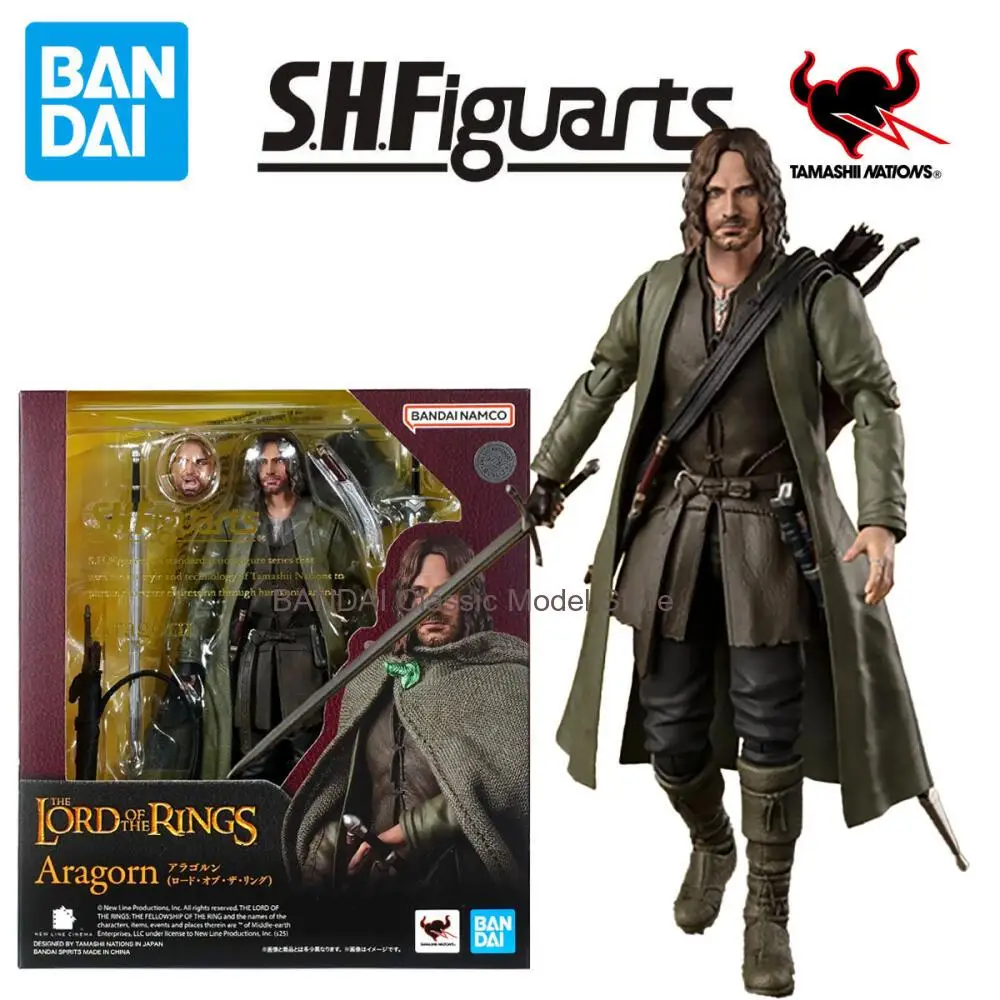

Оригинальная фигурка Bandai SHFiguarts SHF THE LORD OF THE RINGS Аралорн, полная коллекционная модель, готовый набор для сборки, подарок для детей.