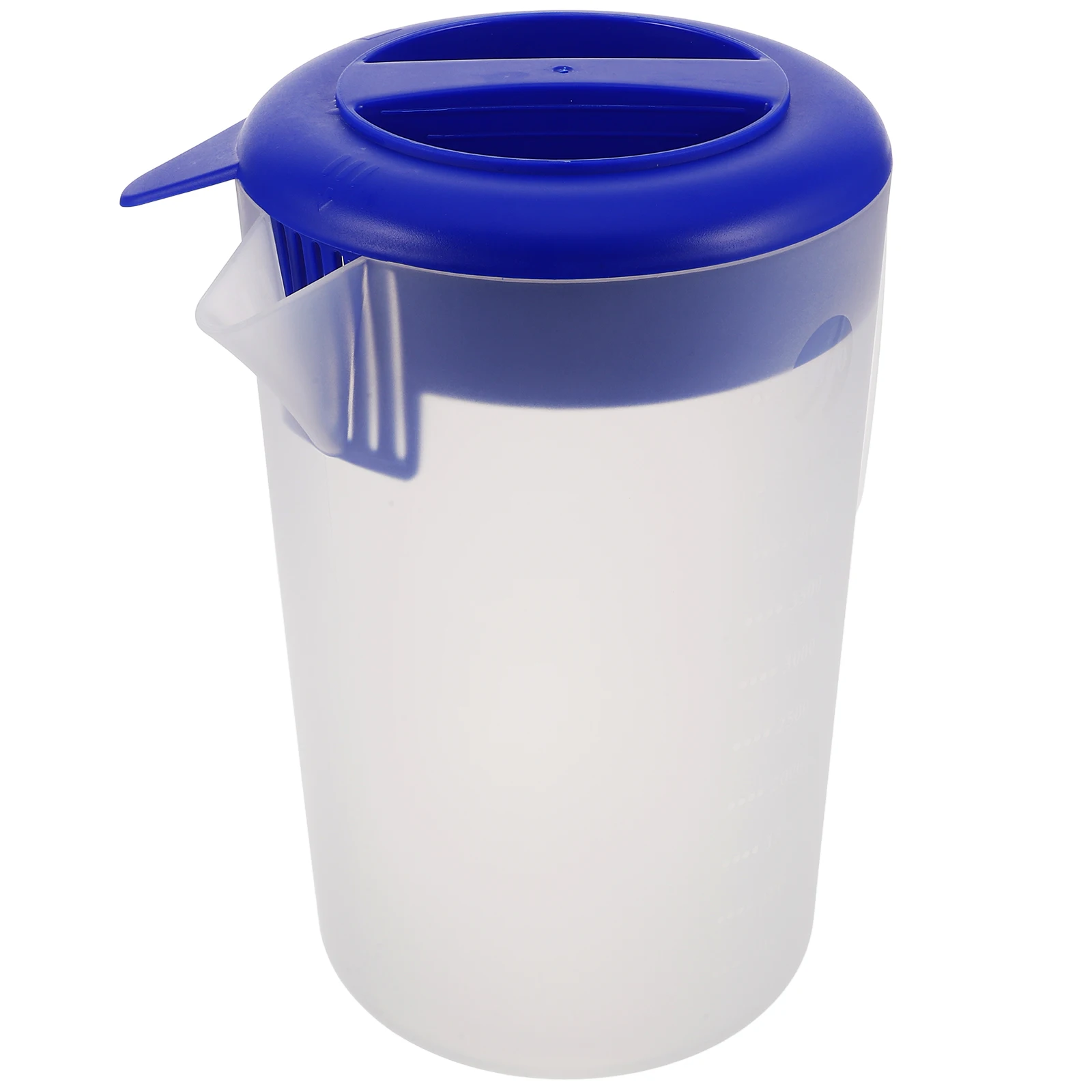 

5L Frosted Water Pitcher Large Capacity Plastic Jug Tea Carafe Restaurant Commercial Use Wide Mouth Design Measurement Marks