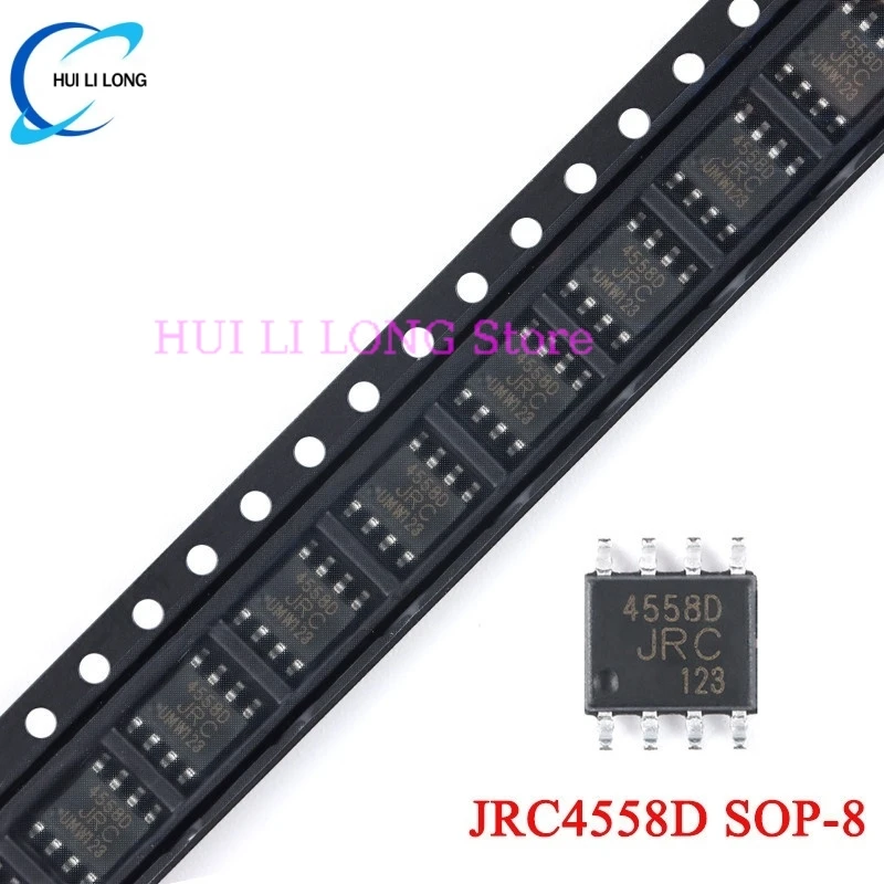 50 قطعة/10 قطعة 4558D SOP8 JRC4558 SOP JRC4558D NJM4558 4558 jrc4558 SOP-8 SMD المزدوج رقاقة تضخيم التشغيل IC جديد الأصلي #1