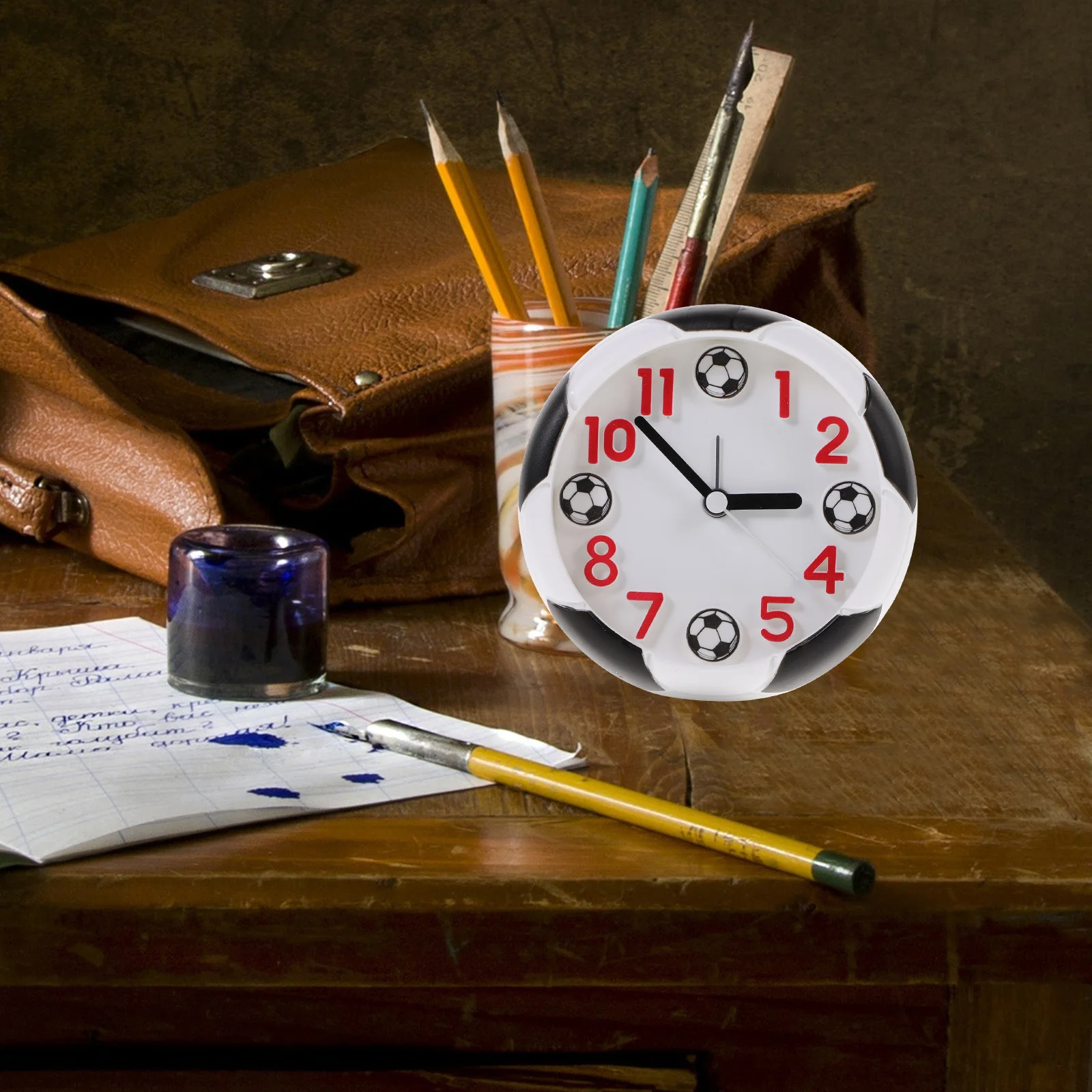 

Creative Football Shape For Students Kids Bedroom Decoration Soccer Alarm Clock No Bedside Alarm Clock Unique Design