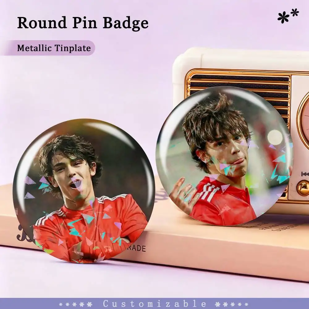 Cool J-Joao F-Felix Custom Tinplate Round Button Badge Pins Brooches