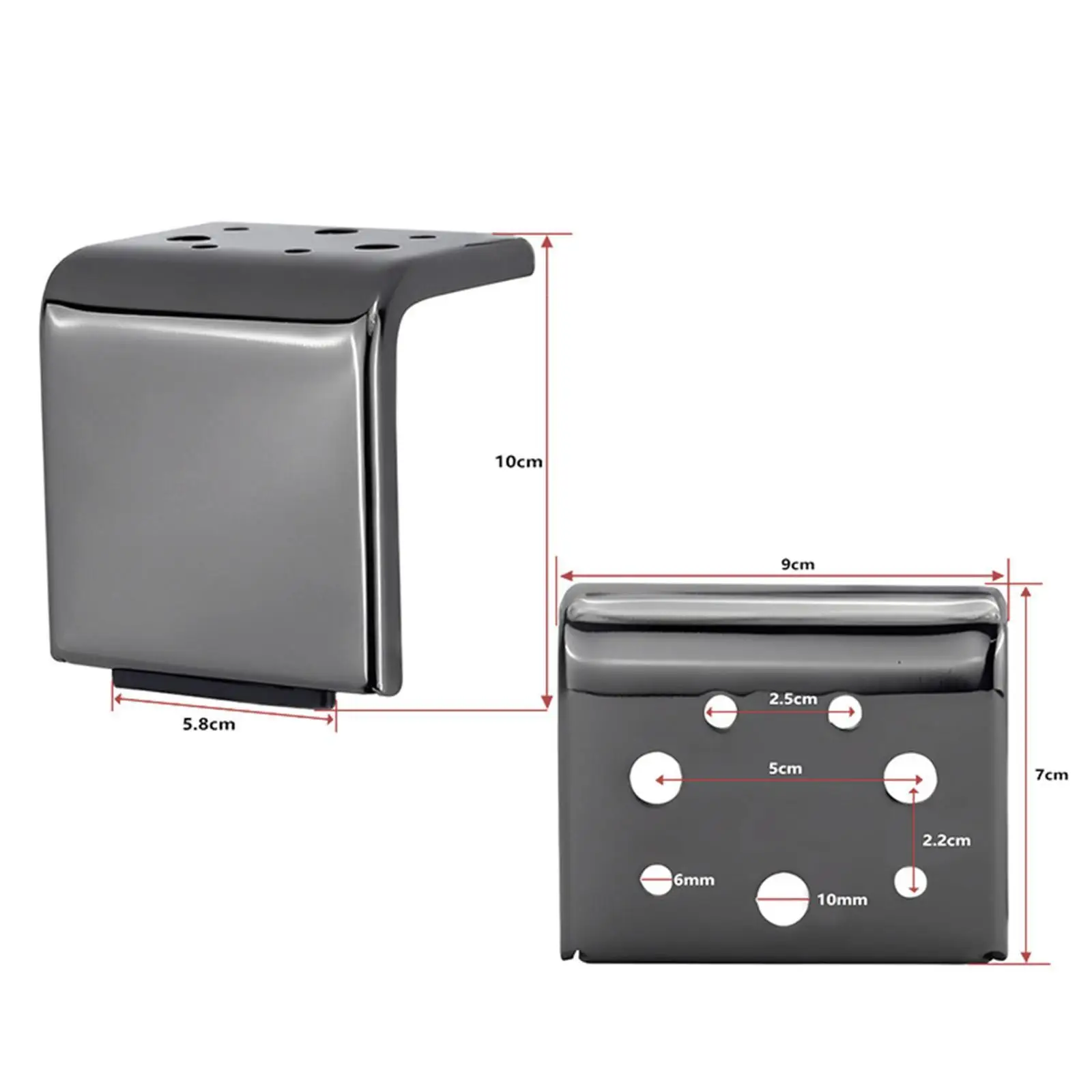 2 個の金属製家具の脚キャビネット脚多機能ベンチキャビネットコーヒーテーブル椅子簡単なインストール頑丈なソファ脚