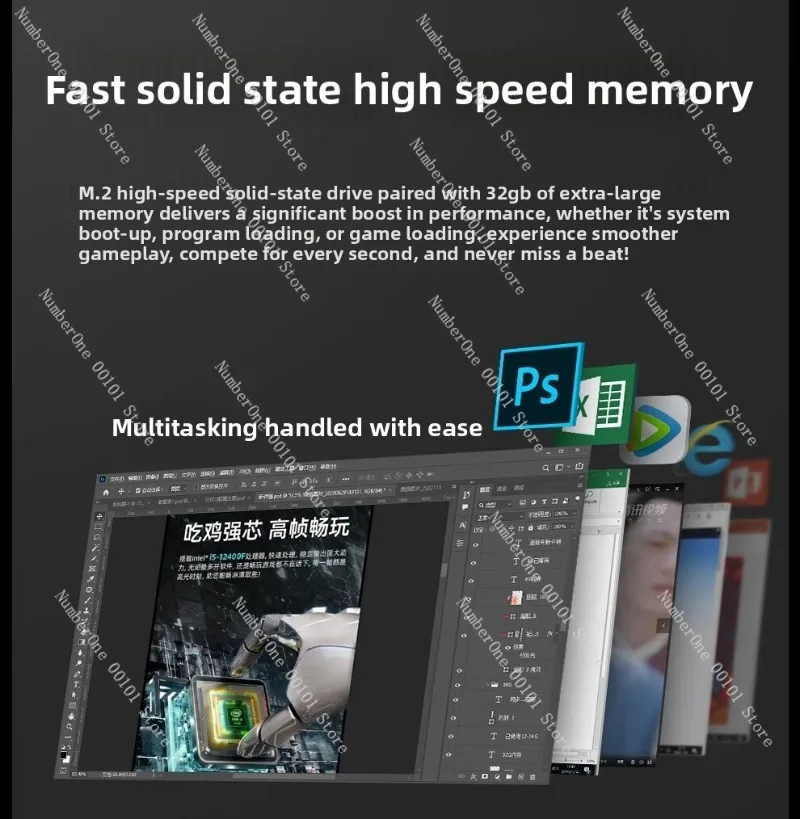 X99 Computer Motherboard CPU RAM Kit i7 i9 Level Desktop Accessories view 5