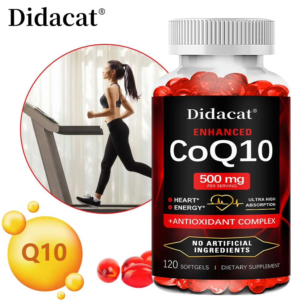 

High Absorption Ubiquinol CoQ10 500MG-Heart Health&Energy Production - Nutritional Supplements with Coenzyme Q10