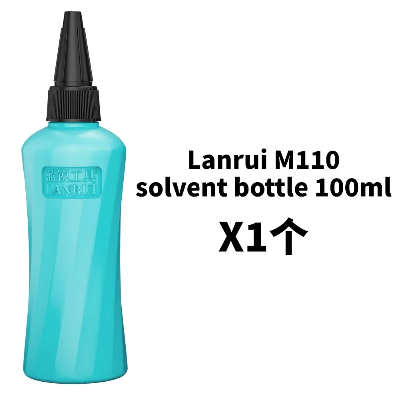 LANRUI M110 60ML/100ML Anti-static Solvent Bottle Double-cap Design Strong Sealing Stainless Steel Needle Easy To Control Dosage