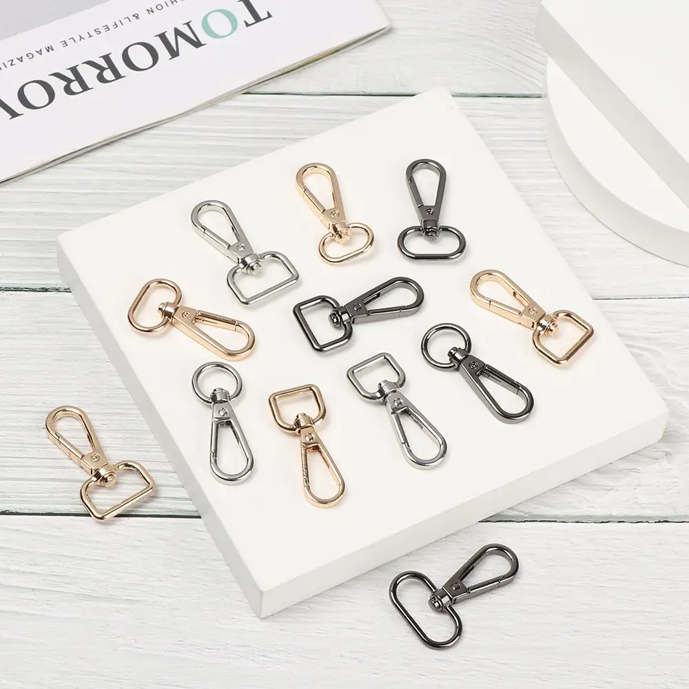 

5 шт., металлическая часть сумки, аксессуары, разделенное кольцо, крючок, застежка-лобстер, воротник, карабин, сумки, пряжки для ремня