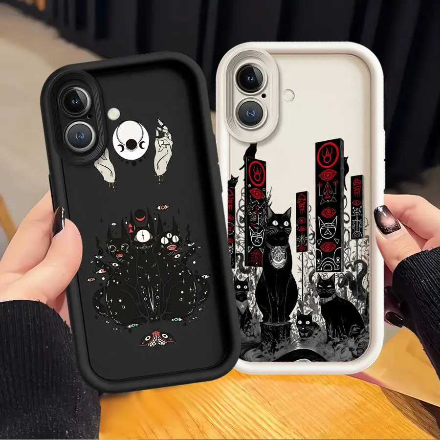 

Чехол для iPhone 12 Pro 13 14 Air 16 15 Plus 17 Pro Max 11, чехол для телефона с рисунком кота