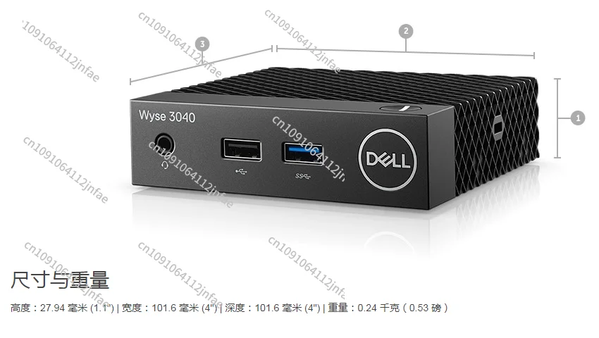 DELL Wyse3040 Thin End Machine Quad Core Microcomputer Mini Small Host End Point Machine Cloud End Point