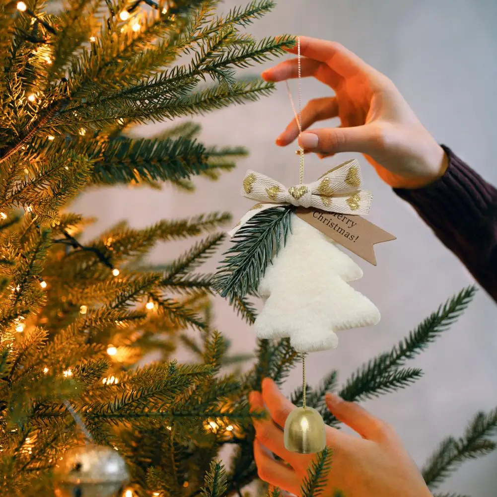 

Durable Festive Pendant Festive Christmas Bell Decorations for Tree Wreath Window Jingle Bell Ornaments for Xmas for Holiday