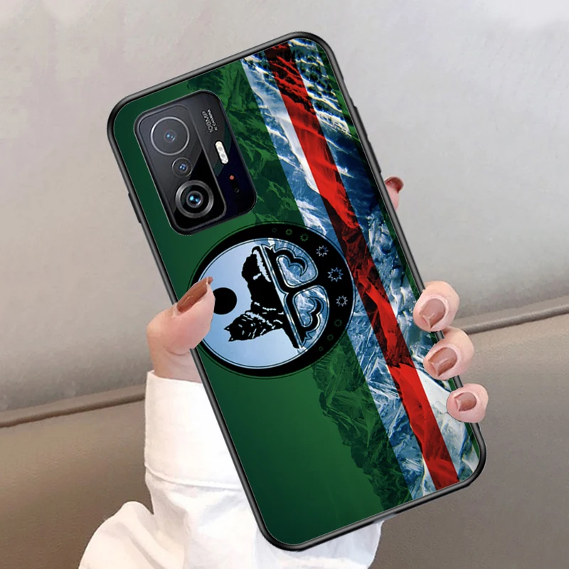 Chechnya Wolf Chechen Flag Phone Case For POCO F5 X5 X3 Pro X4 F4 GT F3 M5 C40 Xiaomi 12 Lite 12X 11T 12T 13 Pro Cover