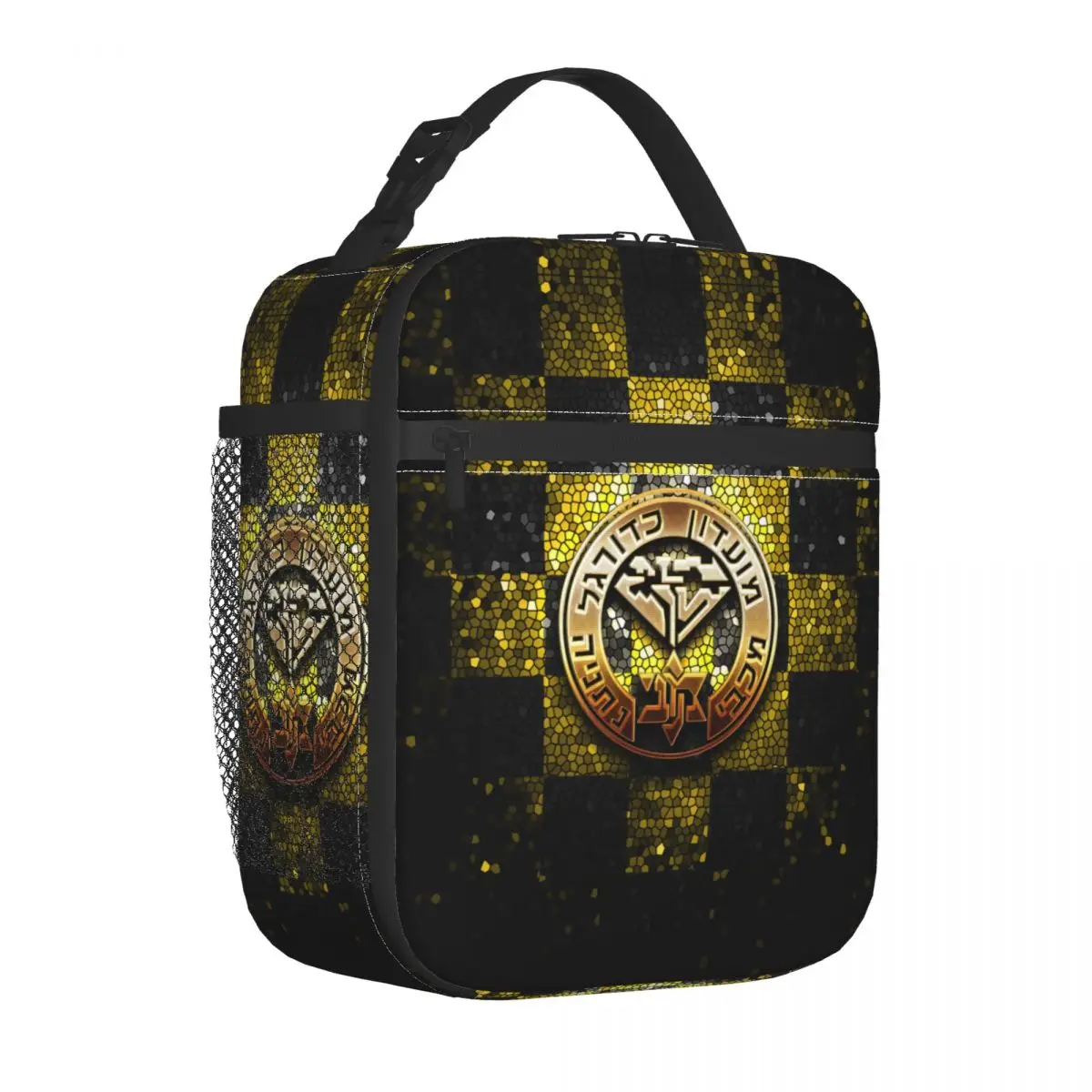 Israel Maccabi Netanya Fc Portable Lunch Bag Tote Insulated Lunch Box Container Storage Bag