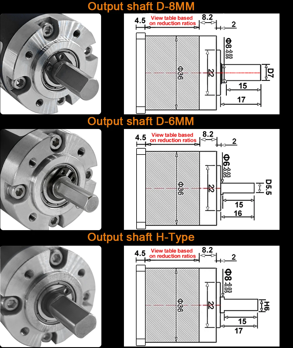 42 stappenmotorreductiemiddel Precisie planetaire tandwielreductiemiddel 36 mm Cm36 planetaire motorreductiemiddel versnellingsbak